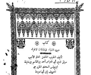عيون الأنباء في طبقات الأطباء